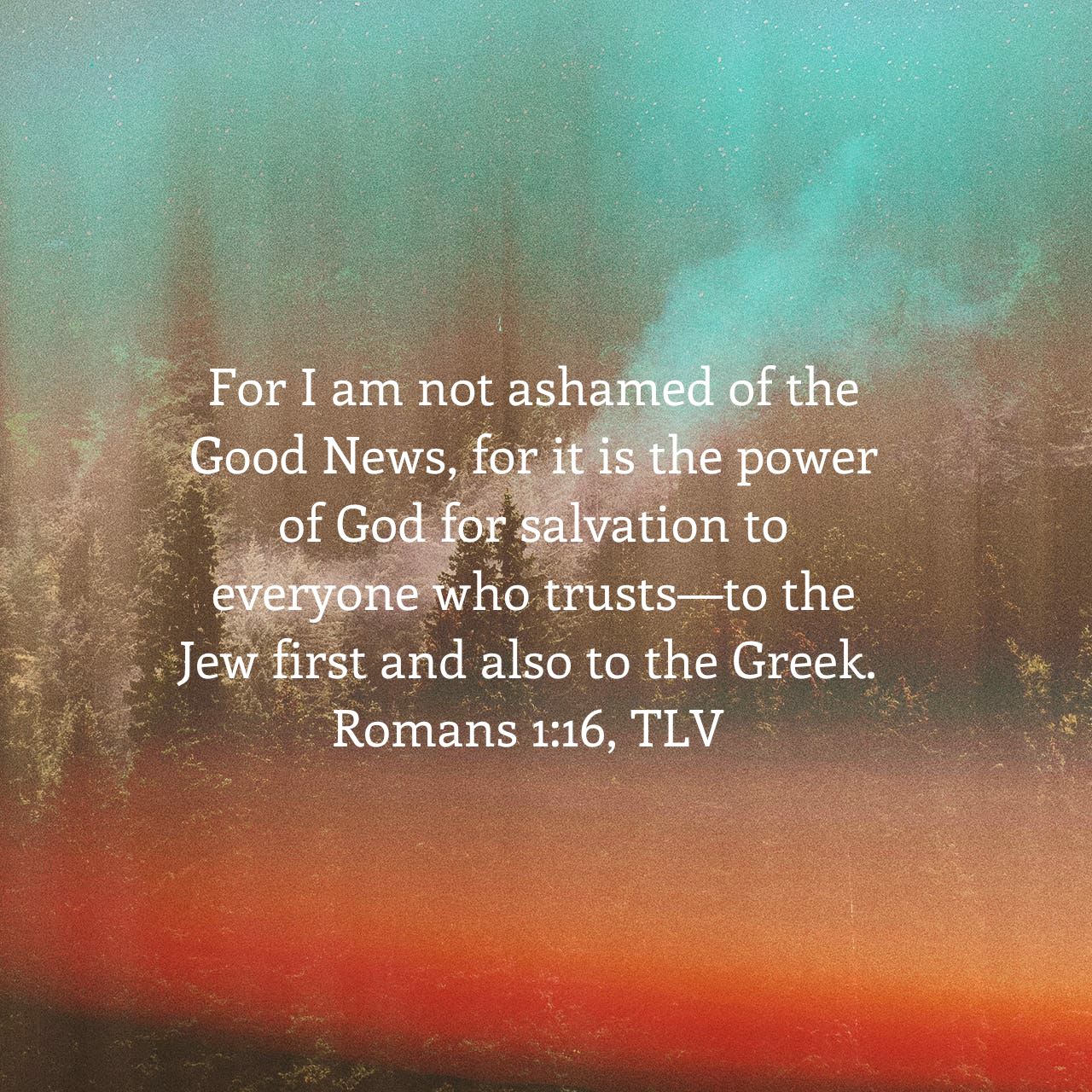 Daily Word: Not Ashamed, Romans 1:16 - Terri Gillespie